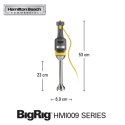 Mikser ręczny BigRig HMI009-CE, 230mm