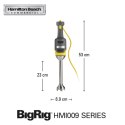 Mikser ręczny BigRig HMI009-CE, 230mm