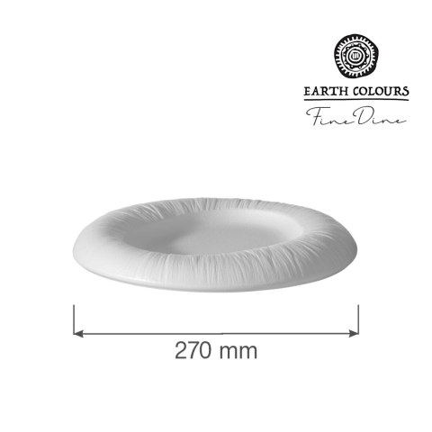 788578 TALERZ PŁYTKI GOURMET FIORD 270 mm BIAŁY FINE DINE -4