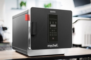 Piec konwekcyjny szybkiego gotowania Quick 3,6 kW czarny – Mychef, panel cyfrowy