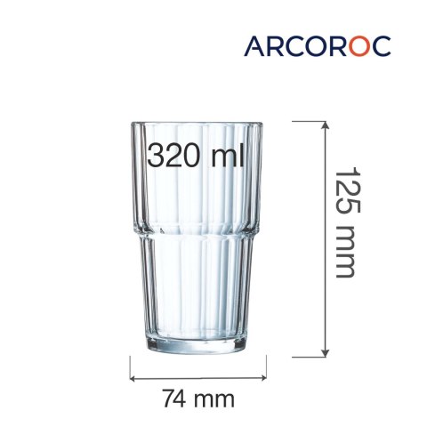 SZKLANKA WYSOKA NORVEGE 320 ml ARCOROC