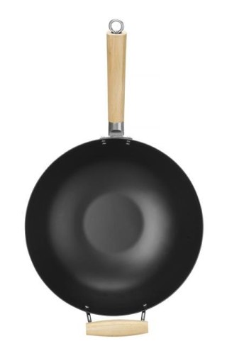 WOK Z DREWNIANYM UCHWYTEM ⌀324x565 mm STALOWY HENDI