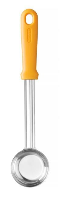 Chochla do sosu do pizzy 330 mm heavy-duty – HENDI, stal nierdzewna, pomarańczowy uchwyt,