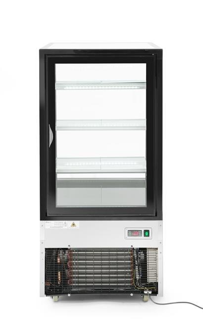 233306 WITRYNA CHŁODNICZA 300 l 3 PÓŁKOWA 480W, 650x833x1460 mm ARKTIC TYŁ