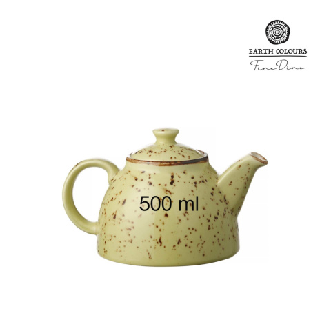 769614 DZBANEK DO HERBATY KAWY OLIVE 500ml PORCELANA FINE DINE EARTH COLOURS POJEMNOŚĆ