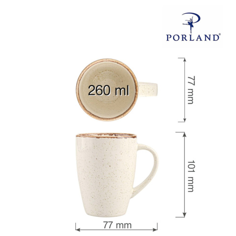 04ALM001686 kubek piaskowy Porland Sand 260 ml  - wymiary