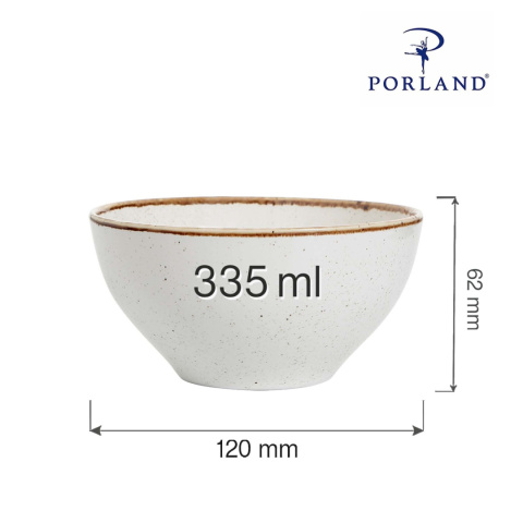 04ALM002001 miska 335 ml piaskowa Sand Porland  wymiary