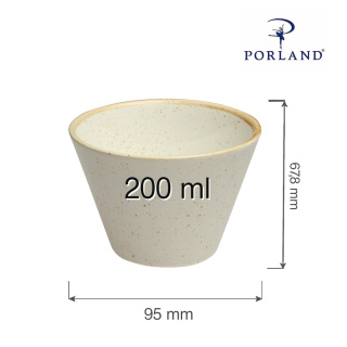 MISKA STOŻKOWA SAND 200 ml PIASKOWA PORLAND