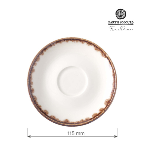 781265 spodek do filiżanki espresso 115 mm kremowy Fine Dine -2