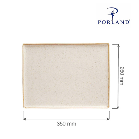 04ALM001509 taca prostokątna 350x260 mm Porland Sand piaskowa - wymiary