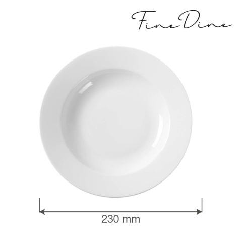 799420 talerz głęboki 230 mm biały Bianco Fine Dine -2