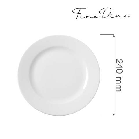 794074 talerz płytki Bianco 240 mm obiadowy biały Fine Dine -2