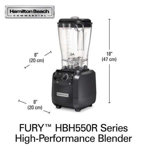 HBH550R-CE Blender barmański czarny z dzbankiem 1800 ml 800 W Fury -7