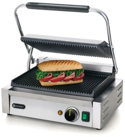 263655 grill kontaktowy Panini ryflowany żeliwny z powłoką ceramiczną -2