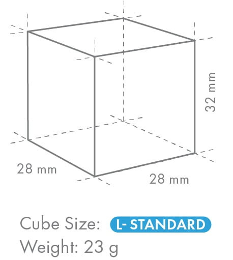 KOSTKARKA DO LODU 104 kg/24h HOSHIZAKI CHŁODZONA POWIETRZEM KOSTKA 28x28x32 mm