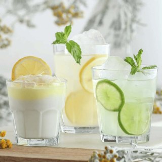 Szklanka niska Amsterdam 200 ml – LAV, szkło sodowe, pionowe szlify