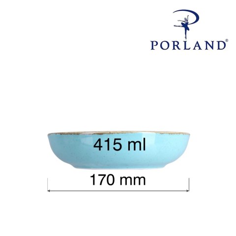 04ALM003020 miska płytka Laguna 170 mm niebieska Porland -6