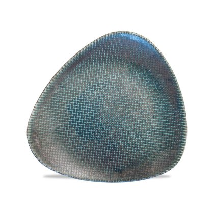 TALERZ TRÓJKĄTNY ASTRO METALLIC BLUE 230 mm