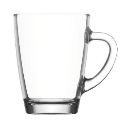 Kubek z uchem Warsaw 250 ml – szkło LAV, przezroczysty, klasyczny design