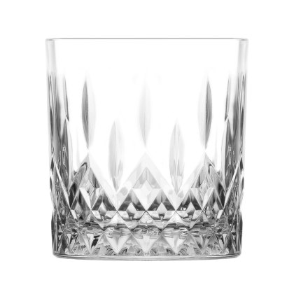 Szklanka do whisky Edinburgh 330 ml – LAV, szkło sodowe z tłoczonym wzorem