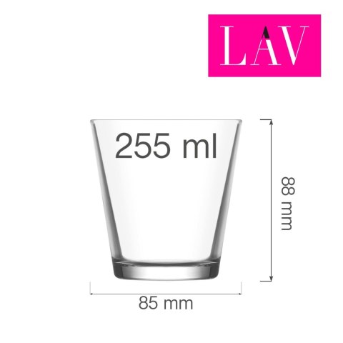 Szklanka do whiskey Helsinki 255 ml, LAV (dawniej LV-HER230Z)