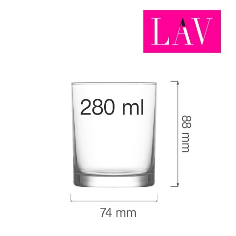 Szklanka do whiskey Rotterdam 280 ml, LAV (dawniej LV-LBR316Z)