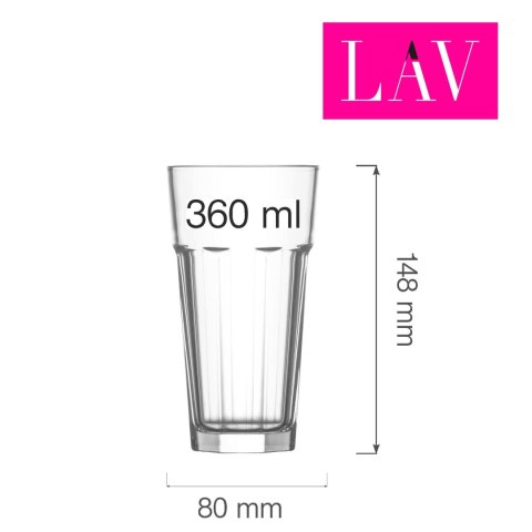 LH-AST237KH szklanka wysoka Amsterdam 360 ml LAV ze szkła hartowanego żebrowana -3 LH-AST237KH szklanka wysoka Amsterdam 360 ml LAV ze szkła hartowanego żebrowana -3