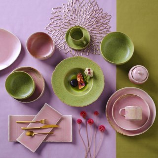 Talerz płytki 270 mm – Fine Dine Rosa porcelana różowa