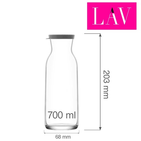 Karafka do wody i soków Chelsea 700 ml – przezroczyste szkło wymiary Karafka do wody i soków Chelsea 700 ml – przezroczyste szkło wymiary