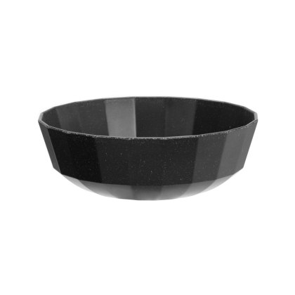 Patera bufetowa na owoce Metropolis 250 mm czarna z melaminy do serwowania