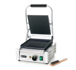 GRILL ELEKTRYCZNY KONTAKTOWY PŁYTY RYFLOWANE HENDI 1800 W