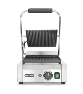 GRILL ELEKTRYCZNY KONTAKTOWY PŁYTY RYFLOWANE HENDI 1800 W