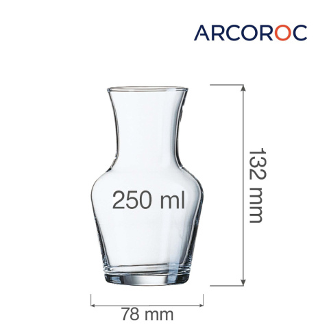 Karafka Arcoroc Vin 0,25 l – przezroczyste szkło Karafka Arcoroc Vin 0,25 l – przezroczyste szkło