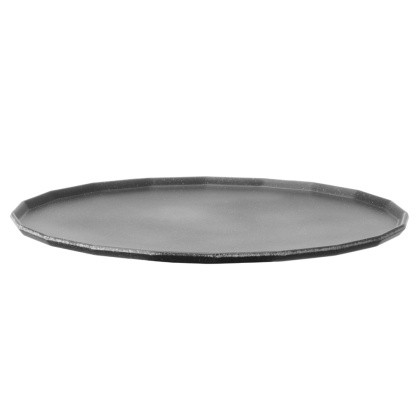 Patera bufetowa Metropolis 300 mm czarna z melaminy do serwowania - taca