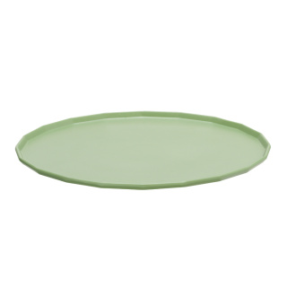 Patera bufetowa Metropolis 300 mm zielona z melaminy do serwowania - taca