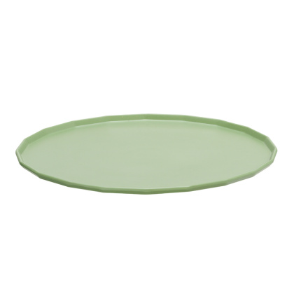 Patera bufetowa Metropolis 300 mm zielona z melaminy do serwowania - taca