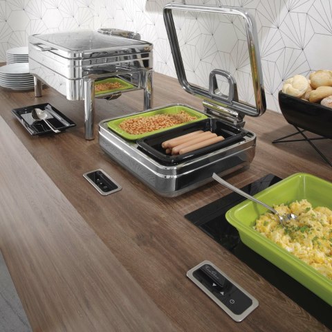 Pojemnik porcelanowy GN 1/2 zielony bufetowy Pojemnik porcelanowy GN 1/2 zielony bufetowy