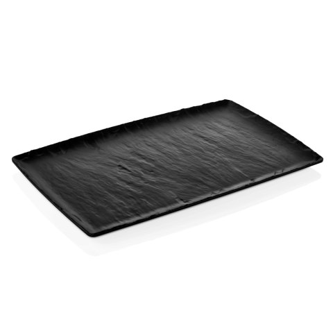 Półmisek do bufetu 176x325 mm – melamina czarna, kolekcja Rock Półmisek do bufetu 176x325 mm – melamina czarna, kolekcja Rock