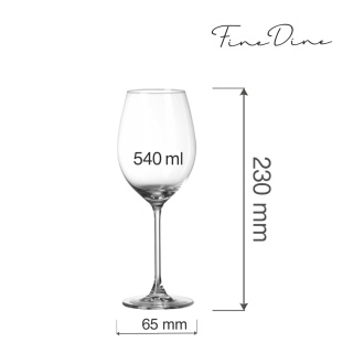 Kieliszek do czerwonego wina 540 ml – Fine Dine Cantare