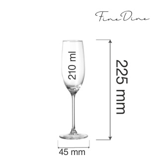 Kieliszek do szampana 210 ml – Fine Dine Cantare