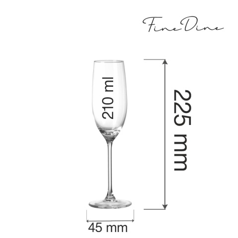 Kieliszek Fine Dine Cantare do prosecco i cava