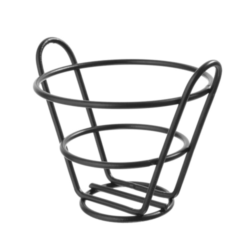Koszyk na smażone przekąski czarny 115x100 mm Koszyk na smażone przekąski czarny 115x100 mm