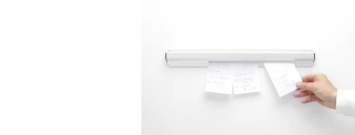 Listwa do bonów 455 mm – HENDI z satynowanego aluminium z mocowaniem