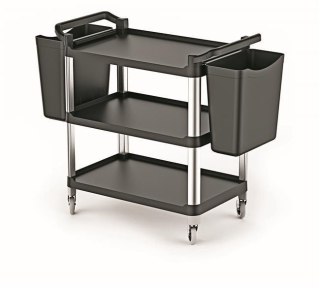 Wózek serwisowy 3-półkowy 1070x520x960  mm – Amerbox, tworzywo wzmacniane włóknem szklanym
