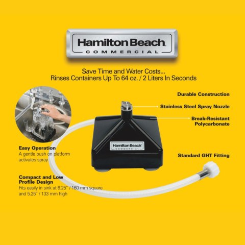 Myjka do dzbanków BCR100 160x160x133 mm – Hamilton Beach Commercial Myjka do dzbanków BCR100 160x160x133 mm – Hamilton Beach Commercial