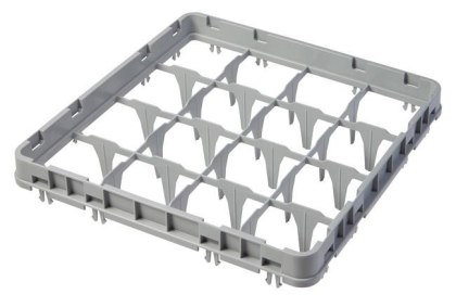 Nadstawka do koszy Cambro full drop – 16 przegródek 111x111 mm, 500x500 mm, szara