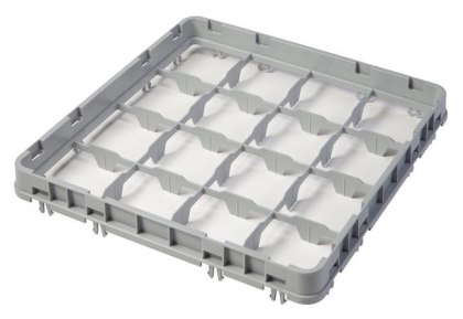 Nadstawka do koszy Cambro half drop – 16 przegródek 111x111 mm, 500x500 mm, szara