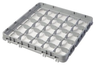 Nadstawka do koszy Cambro half drop – 25 przegródek 89x89 mm, 500x500 mm, szara