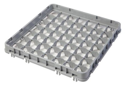 Nadstawka do koszy Cambro half drop – 49 przegródek 62x62 mm, 500x500 mm, szara