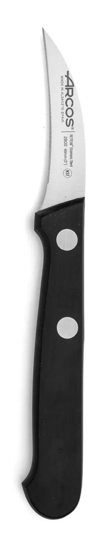 Ergonomiczna rękojeść POM z powłoką BACTIPROOF SILVER®nożyka do obierania zakrzywionego Arcos Universal Ergonomiczna rękojeść POM z powłoką BACTIPROOF SILVER®nożyka do obierania zakrzywionego Arcos Universal